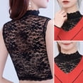 thumbnail image 3 of Vintage Detachable Classic Lace Fake Collar Blouse False Collar Sweater Decoration Collar Tie WHITE L, 3 of 8