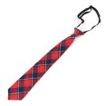 thumbnail image 1 of Bangcool Uniforme Cravate Mode Plaid Modèle Réglable Cravate Décontractée Cravate Pré-Liée, 1 of 7