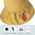 thumbnail image 3 of Sombrero de verano ajustable con circunferencia de 54 a 58 cm, sombrero de copa vacío, sombrero plegable para mujer, sombrero de ala grande, lindo parasol con forma de fruta, sombrero protector solar, 3 of 5