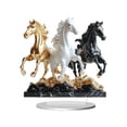 thumbnail image 3 of Adorno de caballo acrílico 2D con base, letrero de mesa plano creativo, decoración del Año del Caballo Estilo A, 3 of 7
