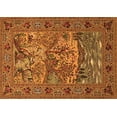 thumbnail image 1 of Ahgly Company Indoor Rectangle Animal Orange Traditional Area Rugs, 8' x 12', 1 of 1