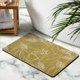 thumbnail image 3 of Green Bath Mat with Cute Plant Design, 20x32 in - Non-Slip & Absorbent Thick Shag - Machine Washable Rug for a Beautiful Bathroom, 3 of 5