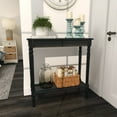 thumbnail image 3 of DecMode Black Traditional Wood Console Table, 31"W x 32"H, 3 of 12