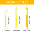 thumbnail image 2 of SEWOART Yellow Plastic Netting Shuttles for Fishing Net Repair 40Pcs, 2 of 6