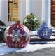 thumbnail image 2 of Bola inflable navideña para exteriores de 60 cm decorada con PVC, bolas grandes con luz brillante, bolas decorativas para árboles, pelota de juguete para exteriores, 2 of 5