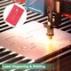 thumbnail image 4 of Uxcell 10-Pack Tarjetas de Visita de Metal en Blanco, 80x50x0.5mm Aluminio Rojo, 4 of 6