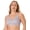 Whisper Violet Zebra, variant on Double Support Lace Wireless Bra Almond Zebra 36B