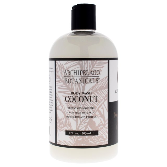 Gel de baño unisex Coconut de Archipelago Botanicals, 17 oz