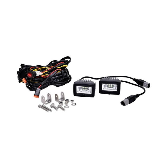 KC HiLiTES 328 C Series 2" LED Dual Pair Flood Beam Light System Pack Kit