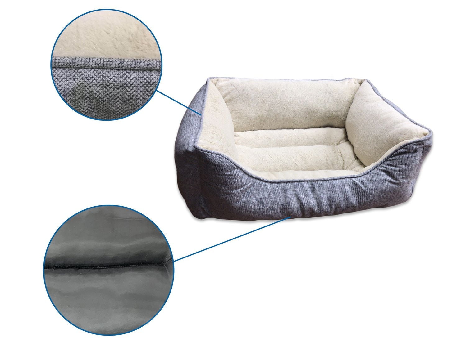 Vibrant Life Medium Cuddler Dog Bed