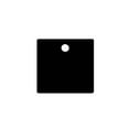thumbnail image 2 of 1-1/4 Blank Square Plastic Tags - Engravable - Pack/25, 2 of 2