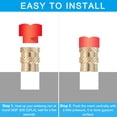 thumbnail image 4 of Uxcell Brass Threaded Insert Metric Knurled Nuts Heat Set Insert for Industrial Projects and Electronics 20 M1.4x6x2.3 mm, 4 of 6