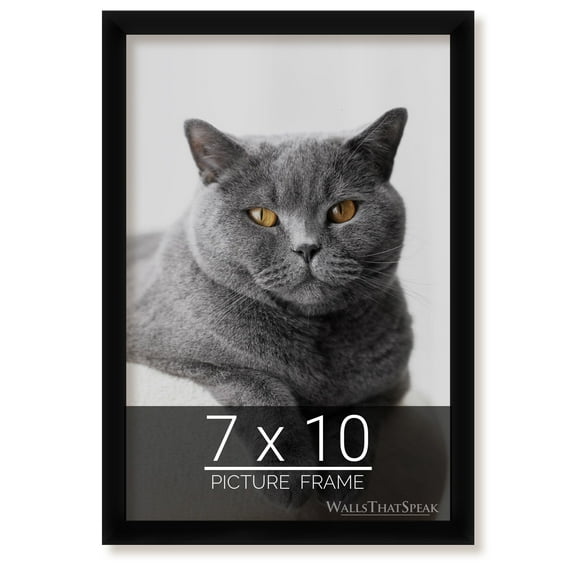 7x10 Black Picture Frame for Puzzles Posters Photos or Artwork