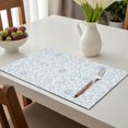 thumbnail image 6 of Placemat, Pioneer Flower Floral Print Pattern Place Mats Table Mat Set Of 2, PVC Washable Placemats for Party Kitchen Dining Decoration, 18x12 Inch, Fade Resistant, 6 of 6