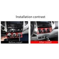 thumbnail image 5 of TINKI Fit For Toyota Tacoma 2011 2012 2013 2014 Aluminum Alloy Red Air Conditioning Adjustable Trim Sequins, 5 of 13