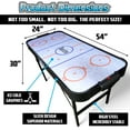 thumbnail image 3 of PartyLife 54-Inch Arcade Air Hockey Table – Fold & Store Leg Design, Smooth Playing Surface, Powerful Motor – Perfect for Kids & Adults, 3 of 6