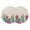 Beige, variant on Cactus Tropical Watercolor Round 13 Inch Placemats Set of 2, Linen Texture Summer HeatResistant Non Slip Place Mats for Dining Table, Wipeable Braided Kitchen Table Mats for Housewarming