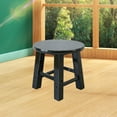 thumbnail image 5 of Solid Wood Dwarf Stool, Compact Round Stool for Household Use, Laundry, Shoe Changing Chair, Durable Waterproof Design, Versatile Small Seating Solution, 5 of 6