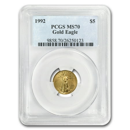 1992 1/10 oz Gold American Eagle MS-70 PCGS