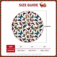 thumbnail image 2 of Salouo Cute Butterfly Christmas Tree Skirt 48" Farmhouse Christmas Decorations Snowman Xmas Tree Skirt Tree Mat for Holiday Party Decor, 2 of 8