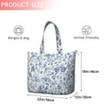 thumbnail image 4 of Pioneer Flower Floral Print Pattern Travel Tote Bags for Women Carry On,Large Weekender Bags for Women Travel,Multi Functional Duffle Bag for Work,Shopping,Sports, 4 of 5