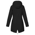 thumbnail image 4 of Y-Sunset Girls Rain Jacket 2026 Lightweight Waterproof Windproof Rain Coat Drawstring Zip Up Windbreaker Outdoor Trench Coat (Black/5-6 Years), 4 of 6