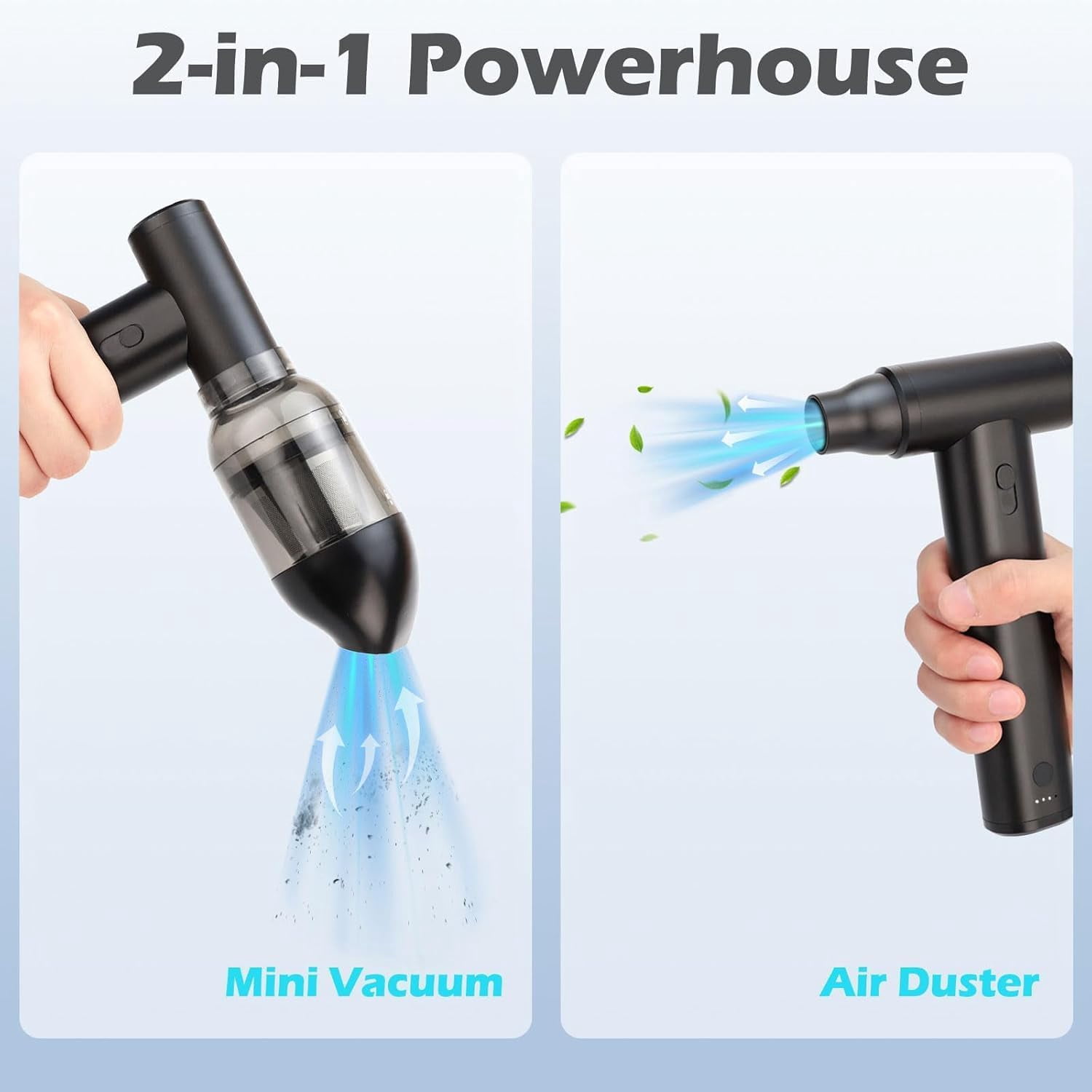 Ddluck Compressed Air Duster True 130000RPM Full Metal 8000mAh