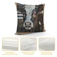 thumbnail image 4 of SHANXI Cute Cow Funny Cow Lover Velvet Throw Pillow Covers Sofa Pillowcase Car Square Throw Pillowcases Home Decoration 20x20in, 4 of 5
