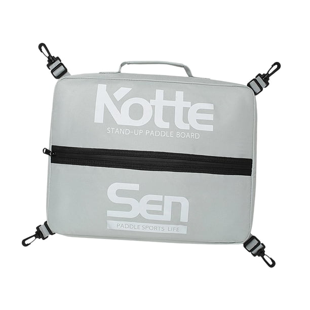 Bolsa de refrigeración para cubierta de tabla de paddle surf, organizador de kayak para aperitivos y bebidas al aire libre. gris claro