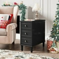 thumbnail image 5 of Tribesigns Solid Wood End Table, Fully Assembled Narrow Side Table with Drawers, Pre-Assembled Nightstand Slim Bedside Table for Small Spaces, Living Room, Bedroom, 5 of 8