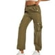 thumbnail image 1 of Pantalones afelpados Gibobby para mujer deportivos sueltos de cintura alta Verde XL, 1 of 3