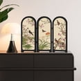 thumbnail image 3 of vlrwzc Mini Folding Screen, 3 Panel Divider, Chinese Style Vintage Desktop Folding Screen Feng Shui Ornaments for Home Office New Year Decoration, 3 of 7