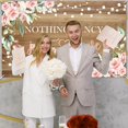 thumbnail image 6 of Rustic Wedding Backdrop Floral Bridal Shower Background Nothing Fancy Just Love Wedding Party Decorations Photo Booth Props, 6 of 6