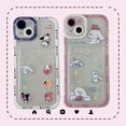 thumbnail image 2 of Sanrio-fundas de teléfono con tarjetero Cinnamoroll Pachacco para iPhone 14, 13, 12, 11 Pro Max, Mini, XR, XS MAX, 8, X, 7, SE, 2020 Fivean unisex, 2 of 2