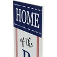 thumbnail image 6 of Northlight Patriotic "Home of the Brave" Wooden Porch Board Sign Decoration - 36", 6 of 7