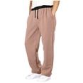 thumbnail image 4 of EnJoCho Girls Wide Leg Sweatpants - Summer Drawstring Elastic Waist School Joggers for Kids Girls , Back-to-School Casual Unifor𝗆 Pants for Daily Classroom and Travel Wear, 4 of 7