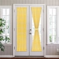 thumbnail image 1 of Achim BC25X72YL6 25 x 72 in. Polyester Light Filtering Rod Pocket Buffalo Check Curtain Panel, Yellow, 1 of 1