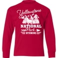 thumbnail image 3 of Inktastic Wyoming Yellowstone National Park Long Sleeve Youth T-Shirt, 3 of 5