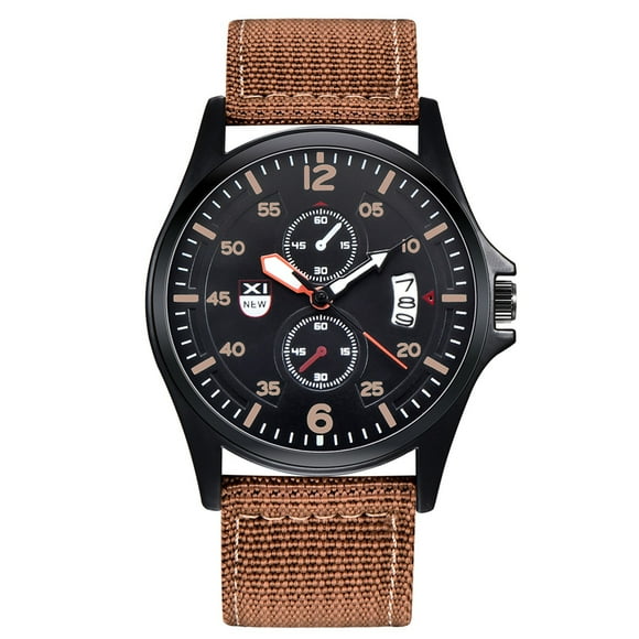 EGNMCR Men's Quartz Watch Outdoor Mens Date Stainless Steel Military Sports Analog Quartz Wrist Watch men watch