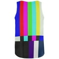 thumbnail image 2 of Halloween SMPTE Color Bars Late Night TV Costume All Over Mens Tank Top Multi X-LG, 2 of 2
