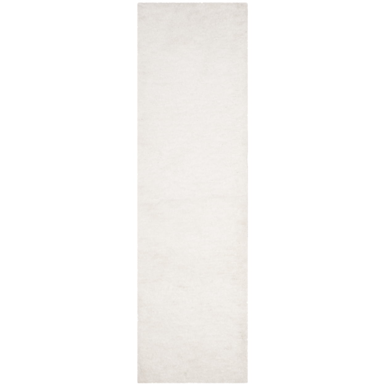SAFAVIEH Sybella Solid Plush Polyester Sheep Shag Area Rug, Ivory, 4' x 6'