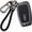 2-btn-blue-red-strips, variant on Key Fob Cover Compatible with Toyota 2017-2025 Keychain Case Holder Protector,2-btn-blue-red-strips