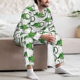 thumbnail image 7 of Picia Golf balls Pattern Men’s Long-Sleeve Sleepwear Set - Soft 2-Piece Loungewear with Pockets, Comfy PJs for Relaxing Nights-Small, 7 of 7