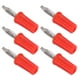 thumbnail image 2 of 100 piezas conector banana 4 mm ABS material de latón niquelado buen rendimiento conexiones eléctricas herramientas rojo VoborMX herramienta, 2 of 8