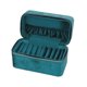 thumbnail image 5 of Caja para guardar pulseras, vitrina para joyas, organizador de mesa de cuero sintético de terciopelo. Azul eléctrico, 5 of 9