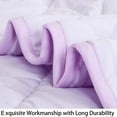 thumbnail image 4 of Down Alternative Oversized Toddler Comforter, Super Soft and Warm Solid Color Baby Crib Quilted Blanket, 43 x 60 inches, Light Purple, 4 of 7