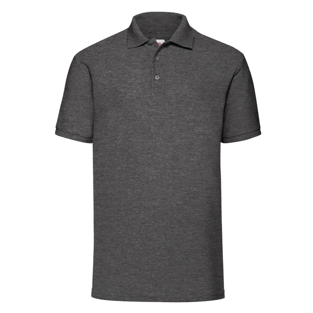 fruit of the loom grey polo shirt