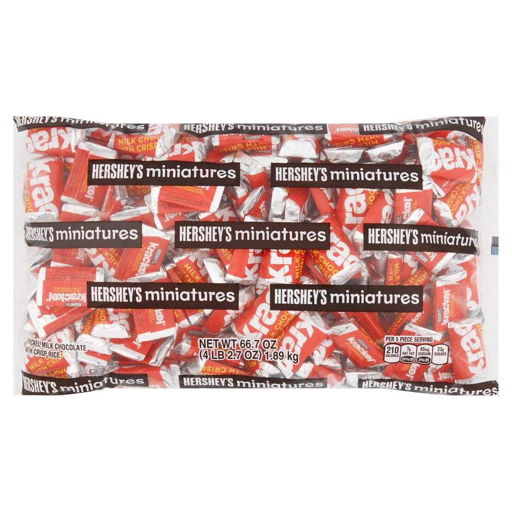 Hershey s Miniatures Krackel Milk Chocolate With Crisp Rice 66 7 Oz