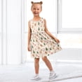 thumbnail image 7 of Girls Dress Christmas Tree Gingerbread Man Cupcakes Sleeveless Dress for Girls Hem A-Line Casual Sundress, 7 of 7