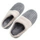 thumbnail image 4 of Pantuflas de invierno para mujer, diseño ergonómico, suaves, antideslizantes, agradables para la piel, cálidas, para el hogar, color gris 38-39, 4 of 15